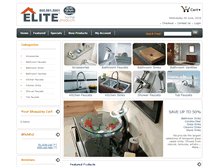 Tablet Screenshot of elitehomeproducts.com